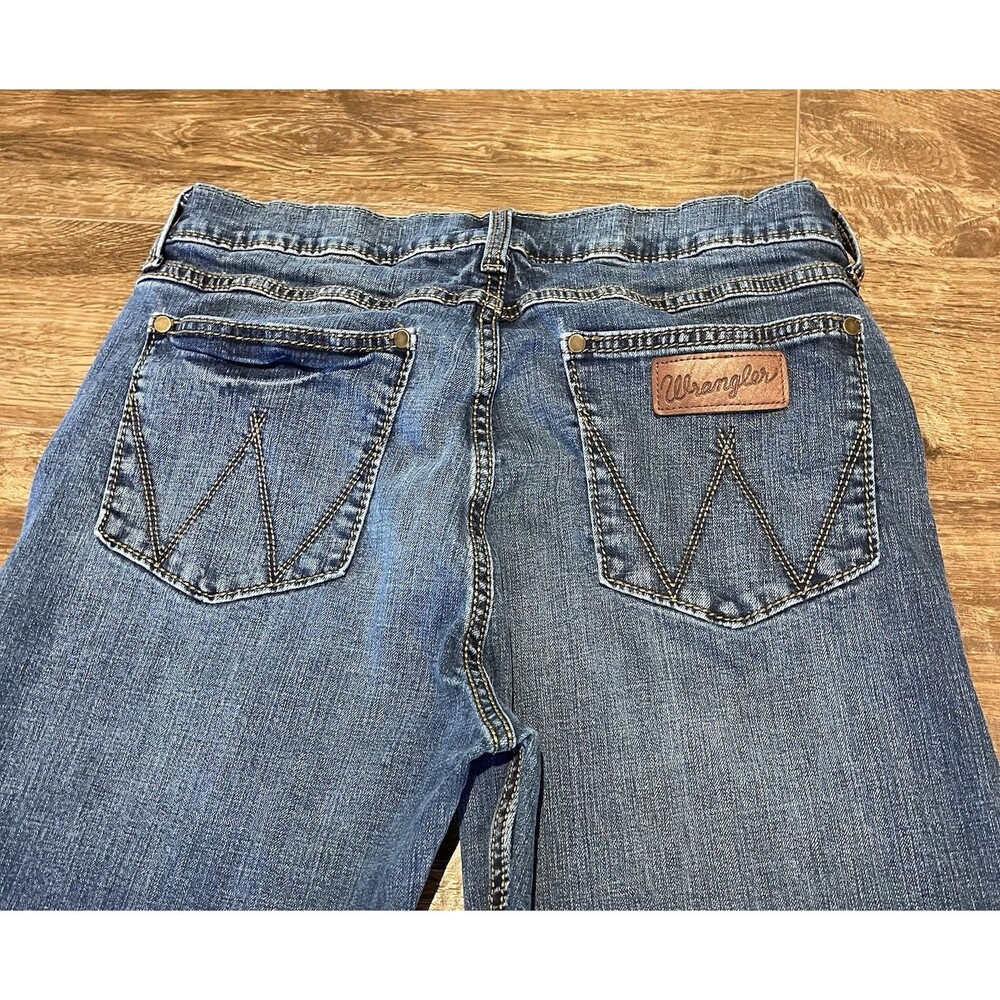 Wrangler Retro Jeans Men 32x36.5 Slim Straight Medium Western Cowboy Stretch
